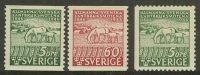 1946. Швеция, "Лошади - 100-летие Первого сельскохозяйственного конгресса в Швеции", ** [374-376] 9
