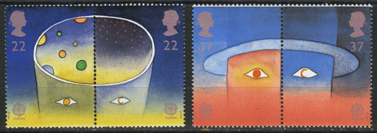 Great Britain. EUROPA Stamps - European Aerospace, 1991. Великобритания. Серия "Марки ЕВРОПА - европейская авиакосмическая промышленность"