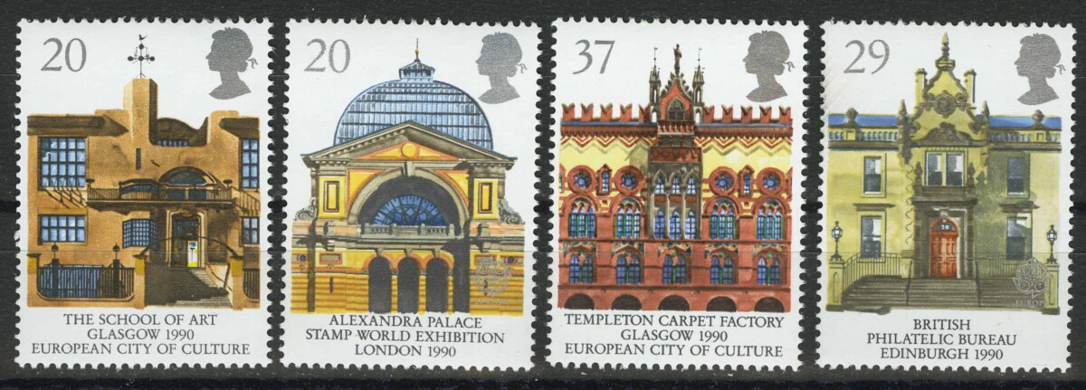 Great Britain. EUROPA Stamps - Post Offices, 1990. Великобритания. Серия "Марки ЕВРОПА - Почтовые отделения"