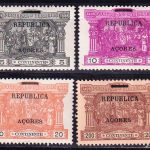 1911-1912 Азорские острова. Васко да Гама. Португальские почтовые марки с надпечаткой [imp-14166] 2