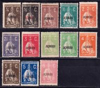 1912-1919 Азорские острова. Португальские почтовые марки с надпечаткой "ACORES" [imp-14167] 2