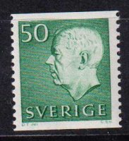 1968 Швеция. Король Густав VI Адольф [imp-14318] 7