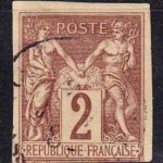 1877-1879 Французские Колонии, общий выпуск. Pax & Mercur. 5с [imp-14385_gt] 5
