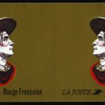 1990. Франция. Серия "Французские певцы. La chanson francaise", 8/8, сцепка, буклет, ** [FR2775‑2780] 3