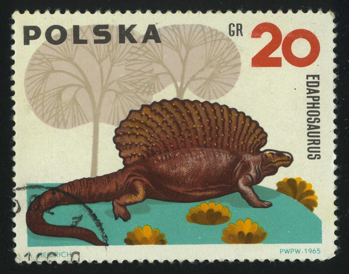 1965. Польша. Эдафозавр, (//)** [PL1563]