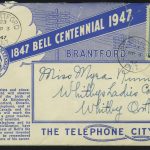 1947. Канада. Конверт "1847 Centennial 1947/ BRANTFORD. The telephone city". [K517] 2