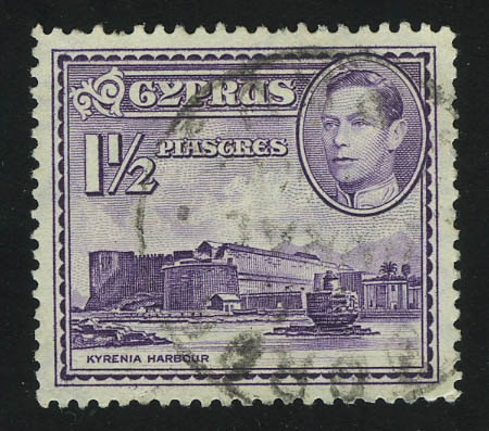 1938. Кипр. Король Георг VI. ½Pia