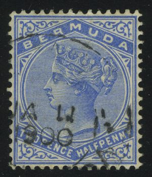 1883. Бермудские Острова. Королева Виктория.
