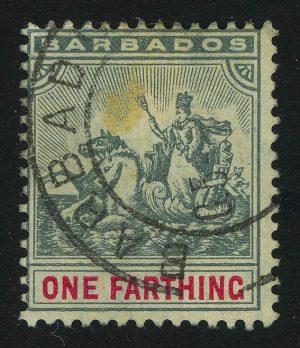 1892. Барбадос. Знак колонии, 1Fa