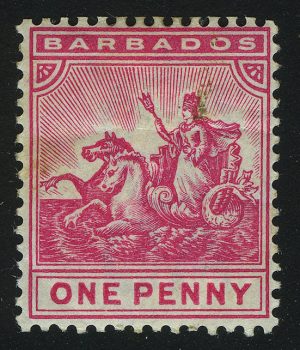 1892. Барбадос. Знак колонии, 1P,
