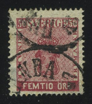 1858. Швеция. Герб Skilling Banco, 50ÖRE