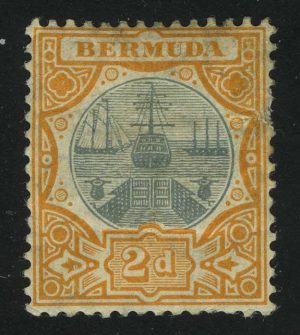1906. Бермудские Острова. Сухой док. 2P,