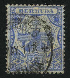 1908. Бермудские Острова. Сухой док. 2½P, (•)