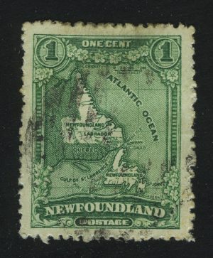 1928. Ньюфаундленд. Карта Ньюфаундленда и Лабрадора