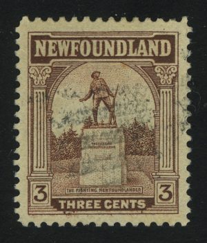 1923. Ньюфаундленд. Статуя сражающегося ньюфаундлендца, Сент-Джонс