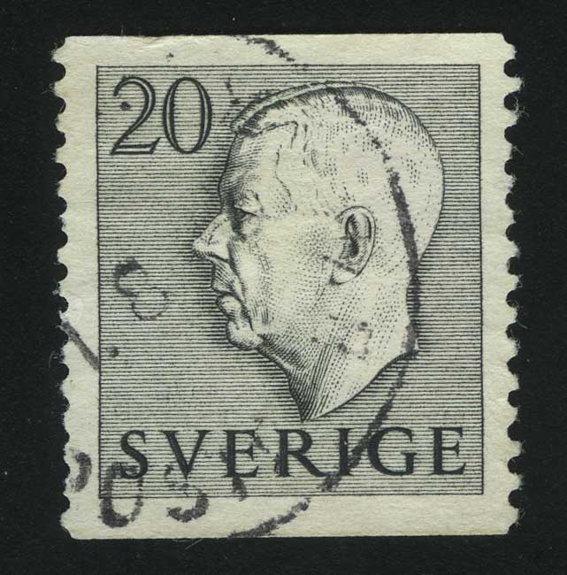 1952. Швеция. Король Густав VI