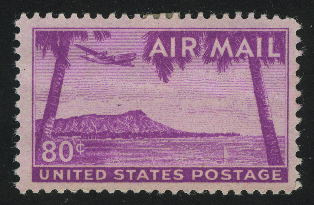 1952. США. Авиапочта. Даймонд-Хед, Гонолулу, Гавайи