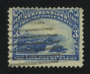 1897. Ньюфаундленд. Мыс Бонависта. 3 ¢