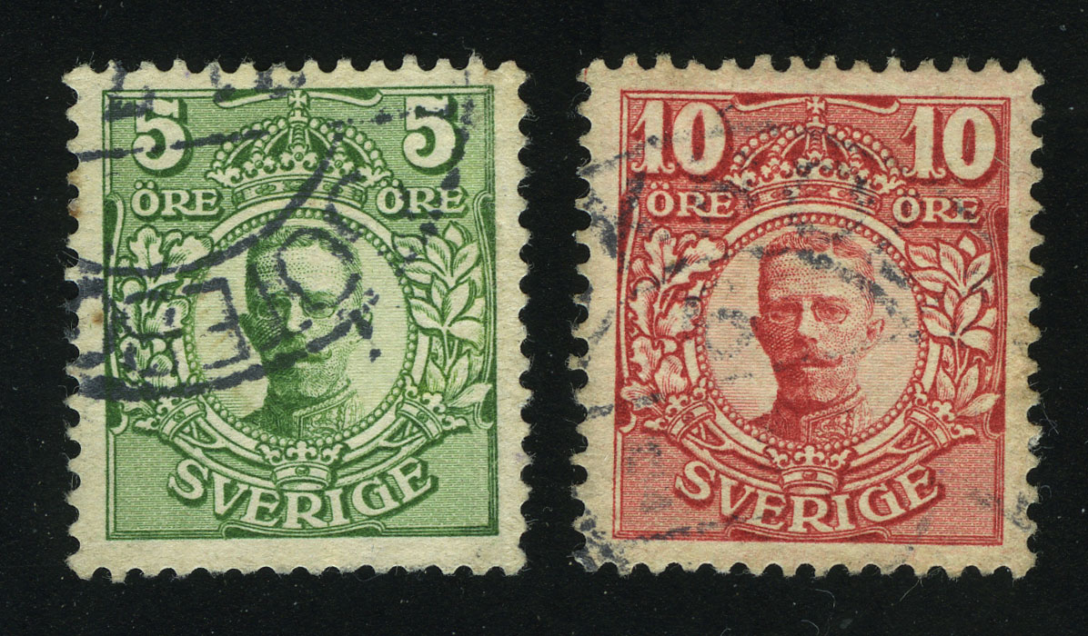 1911. Швеция. Король Густав V