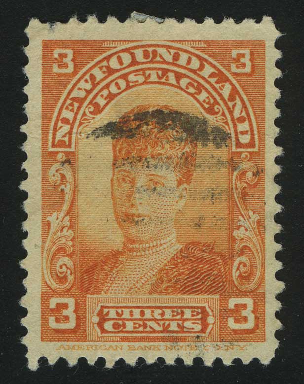 1898. Ньюфаундленд. Королева Александра в бытность принцессой Уэльской. 3 ¢
