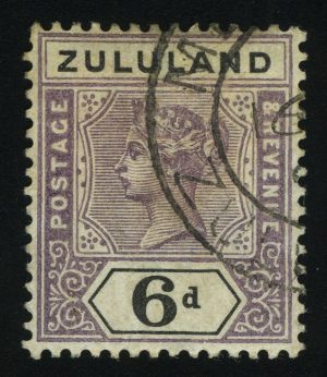 1894. Зулуленд. Королева Виктория. 6 d