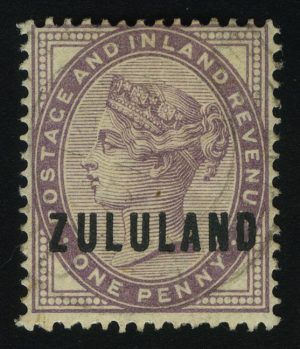 1888. Зулуленд. Королева Виктория (1819-1901). UK Overstamped "ZULULAND", 1P