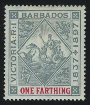 1897. Барбадос. Юбилей королевы Виктории (1819-1901), 1Fa