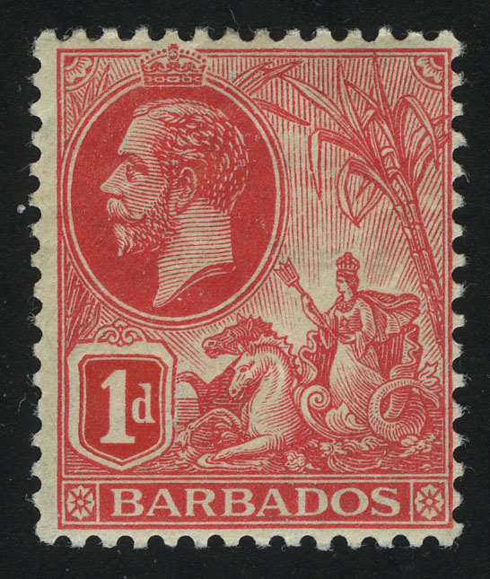 1912. Барбадос. Король Георг V. 1 d