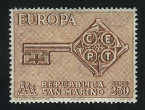 1968. Сан-Марино. Европа (C.E.P.T.) 1968 – Ключ