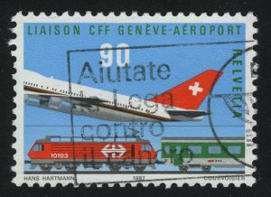 1987. Швейцария. SBB Женева-аэропорт. Рекламный выпуск