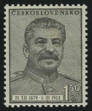 1949. Чехословакия. 70-летие со дня рождения И. В. Сталина