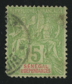 1900. Сенегал. Навигация и торговля. Мушон. 5(C)