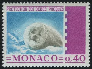 1970. Монако. Молодой гренландский тюлень (Pagophilus groenlandicus)