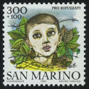 1982. Сан-Марино. "Фонд для беженцев". Благотворительная