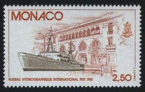 1981. Монако. 50 лет Международному гидрографическому бюро
