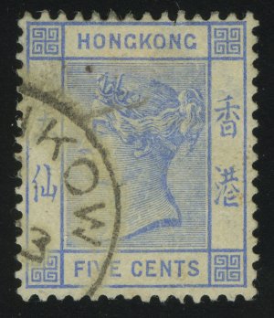 1882. Гонконг. Королева Виктория. 5C. Стандарт