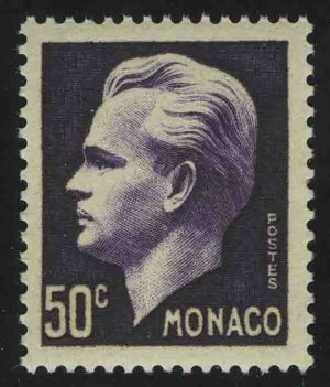 1950. Монако. Принц Ренье III (1923-2005). Стандарт. 50 c