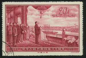 1959. КНР. 10-я годовщина образования Китайской Народной Республики. Мао провозглашает Республику