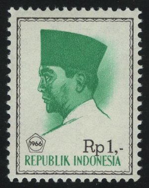 1966. Индонезия. Президент Сукарно. Стандарт