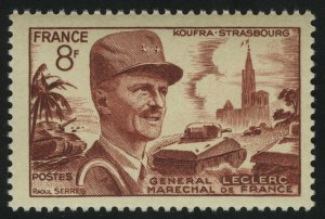 1953. Франция. Генерал Леклерк, маршал Франции (1902-1947)