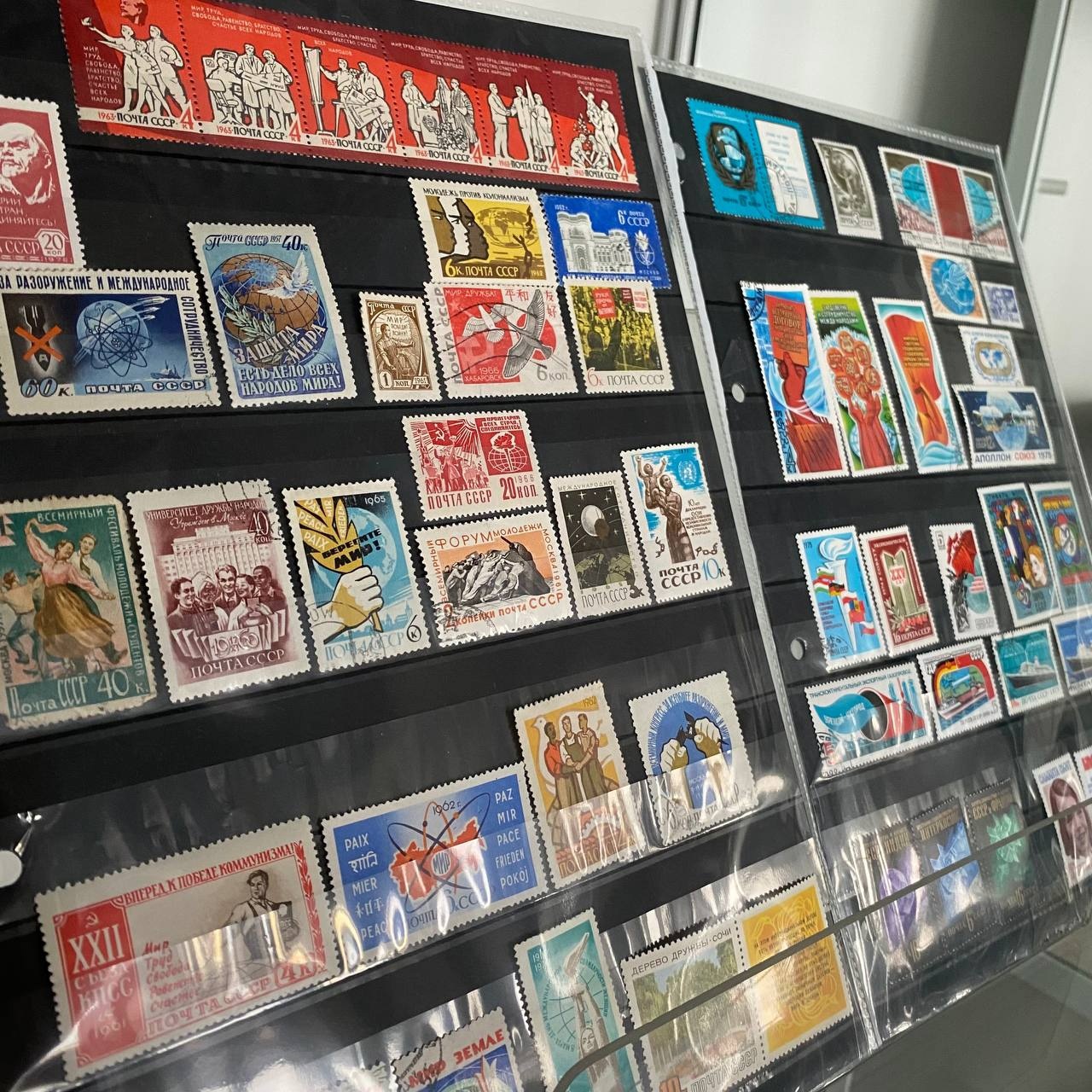 Советский союз на почтовых марках и открытках