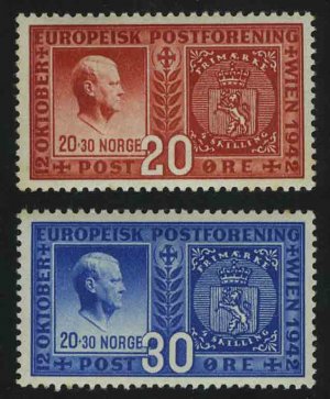 1942. Норвегия. Серия "Европейский почтовый союз"