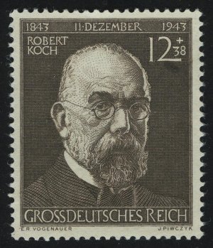 1944. Германская империя. Доктор Роберт Кох (1843-1910), врач и бактериолог