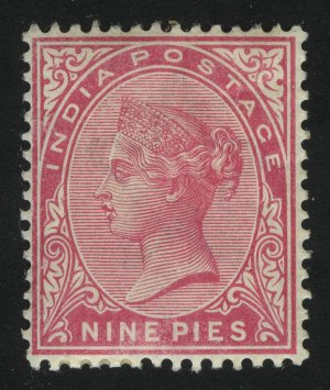 1882. Индия. Королева Виктория. 9P
