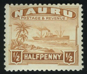 1937. Науру. "Century" (грузовое судно), ½P