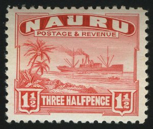 1937. Науру. "Century" (грузовое судно), 1½P