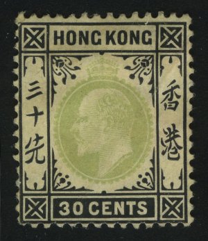 1903. Гонконг. Король Соединенного Королевства Эдуард VII. 30C. Стандарт