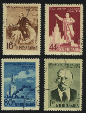1954. Болгария. Серия "30-я годовщина со дня смерти Ленина"