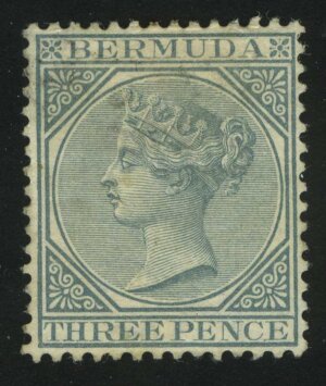 1886. Бермудские Острова. Королева Виктория. 3P