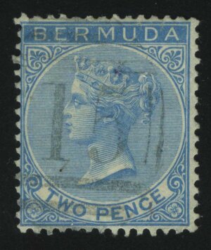 1866. Бермудские Острова. Королева Виктория. 2P